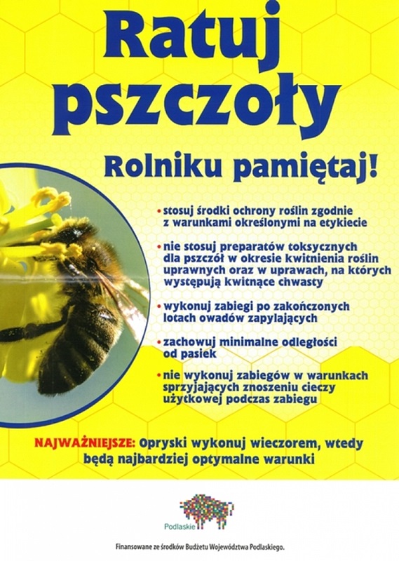 ratuj pszczoly 2018 plakat